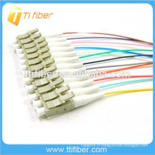 Colorful 12Core ST / FC / SC / LC Fibre Optique Pigtail